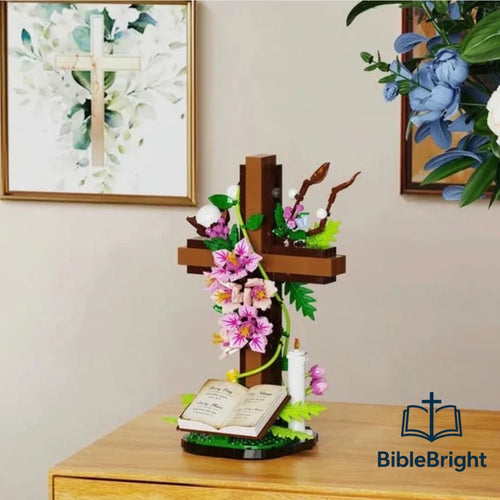 BibleBright | Cross Flower Bricks