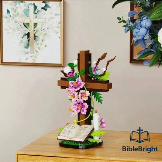 BibleBright | Cross Flower Bricks
