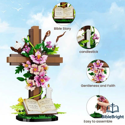 BibleBright | Cross Flower Bricks
