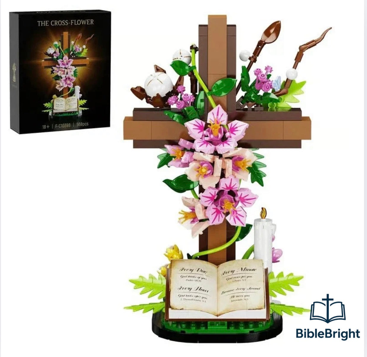 BibleBright | Cross Flower Bricks